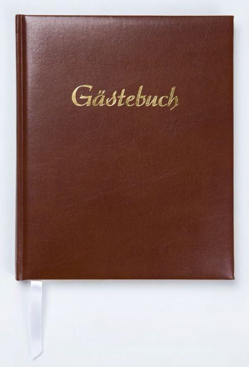 GÄSTEBUCH LEDER BRAUN