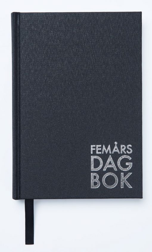 5-ÅRSDAGBOK SVART