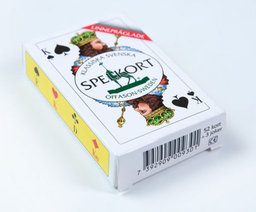 SPELKORT SVENSKA LINNEPRÄGLAD - Bild 3